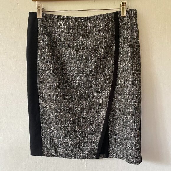 DKNYC Pencil Skirt Women's Size 6 Career Wear Block Rear Zipper Color Block - Picture 1 of 6